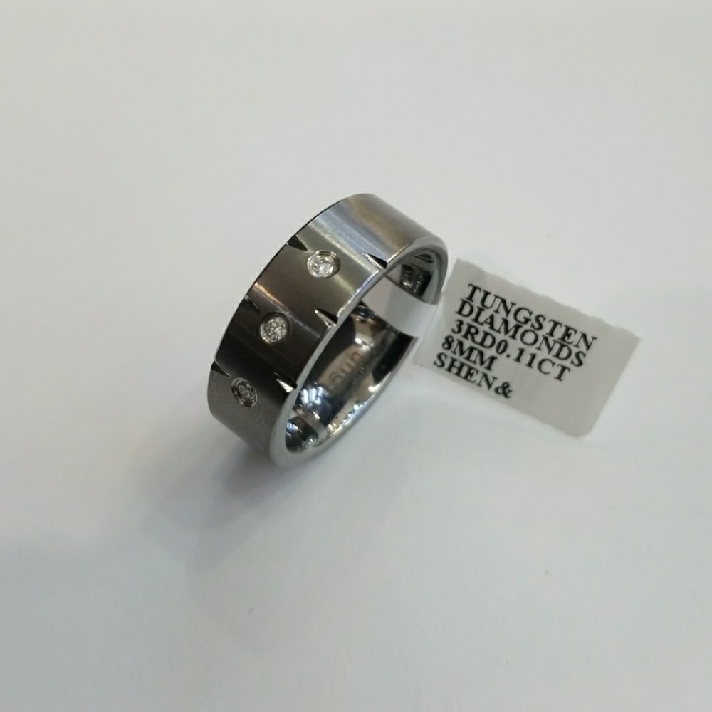 Diamond Tungsten Ring